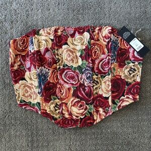 Fashion Nova | Send Me Roses Jacquard Corset Top